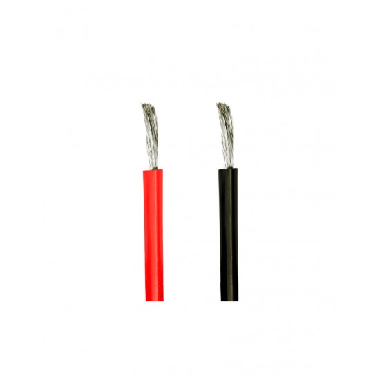 1mtr 16 AWG High Durability 35A Tinned Copper Silicone Wire Red & Black 3mm Dia High Temperature for DIY