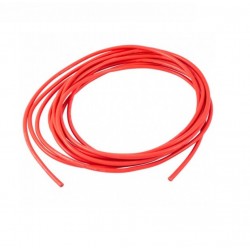 5mtr 24 AWG 0.25 sq.mm High Durability 5A Tinned Copper Silicone Wire Flexible Red & Black Cable 1.3mm Dia High Temperature for DIY