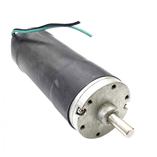 1Pcs 25 Kg-cm 10 Rpm 12V DC Motor Metal Geared Inline Multi Stage Gearbox 6mm D-Shaft High Torque For Robotics, Automation & Smart DIY Projects