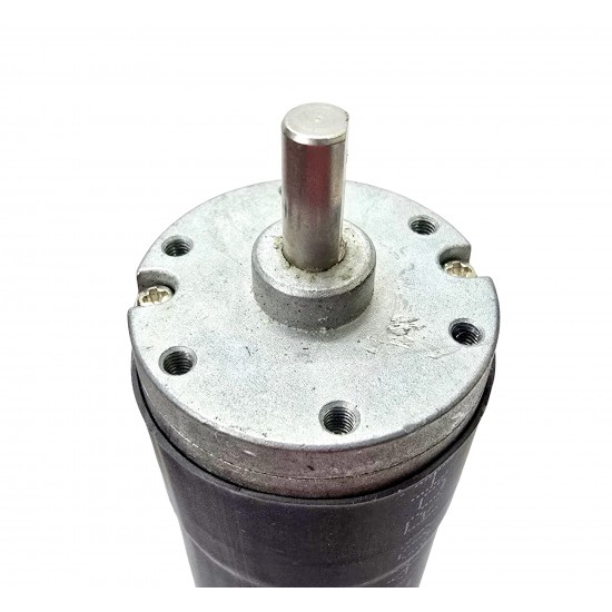 1Pcs 25 Kg-cm 10 Rpm 12V DC Motor Metal Geared Inline Multi Stage Gearbox 6mm D-Shaft High Torque For Robotics, Automation & Smart DIY Projects