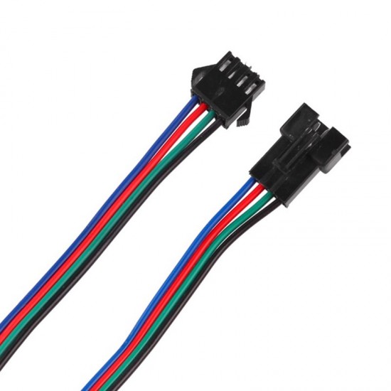 8Pcs - 4 Sets 4 Pin Male & Female 4 Wire Jst Connector Cable Lock Type for Led Lights Diy Projects