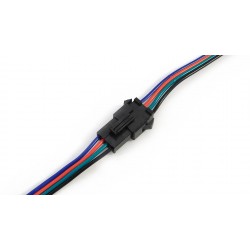 8Pcs - 4 Sets 4 Pin Male & Female 4 Wire Jst Connector Cable Lock Type for Led Lights Diy Projects