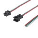 10Pcs - 5 Sets 4 Pin Male & Female 3 Wire Jst Connector Cable Lock Type for Led Lights Diy Projects