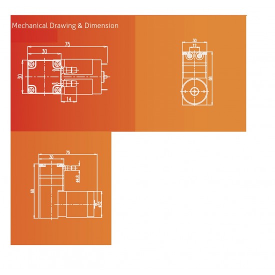 6V - 12V Mini DC Pump Mini Air Vacuum Piston Pump Micro 2 LPM Flow Rate For Machines DIY Projects
