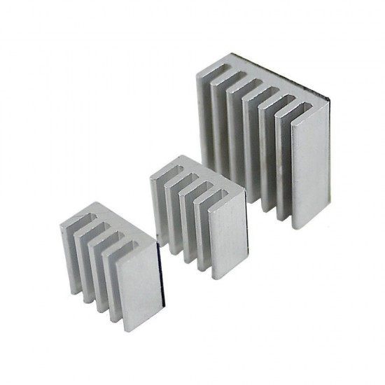 3pcs Adhesive Raspberry Pi Heatsink Cooler Pure Aluminum Heat Sink Set Kit Radiator For Cooling Raspberry