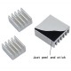 3pcs Adhesive Raspberry Pi Heatsink Cooler Pure Aluminum Heat Sink Set Kit Radiator For Cooling Raspberry