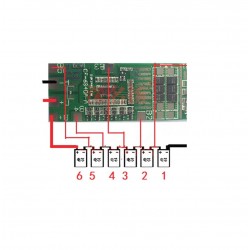 6S BMS 24V 20A 22V - 25.2V 6 Cell 18650 Lithium Battery Charging Protection Board Battery Management System Module