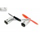 4PCS N50 3.7V - 7.4V Mini Drone DC Motor 10x12x25mm 21000 RPM + 4Pcs 55m Propeller for Airplane Helicopter Drones Toy Car Robot DIY