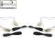 4pcs DC 4.2V 615 6x15mm Micro Coreless Motor With 4pcs Propeller High Speed Mini Drones
