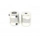 2pcs 5 x 10mm Aluminium Flexible Coupling for Nema 17 Z Axis 3D Printer CNC DIY 2pcs 5 x 10mm Aluminium Flexible Coupling for Nema 17 Z Axis 3D Printer CNC DIY