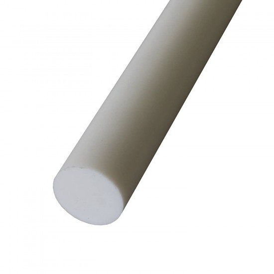 1pcs PTFE Teflon Rod Smooth 16mm OD 500mm (0.5 mtr) Long for DIY Projects