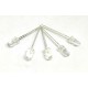 50pcs 5mm 940nm IR Emitter Transmitter LED Diode Lights Clear Infrared DC 1.2V 30mA 100mW for DIY Projects