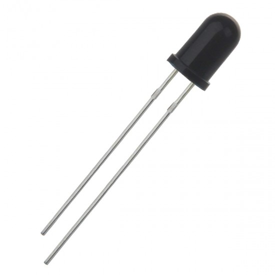 50pcs 5mm 940nm IR Receiver LED Diode Lights Clear Infrared DC 1.2V 30mA 70mW for DIY Projects