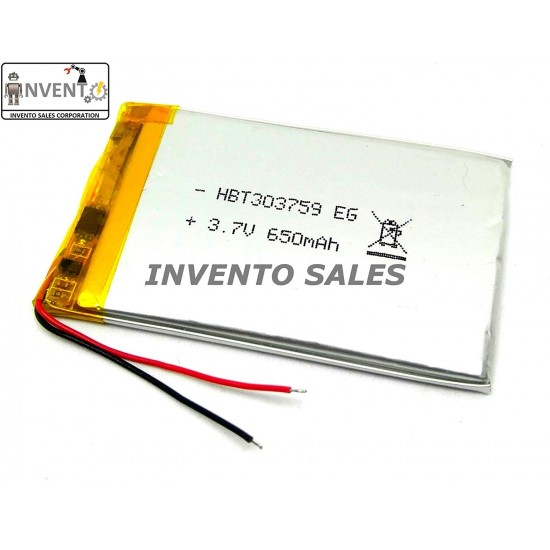 3.7V 650 mAh Li-ion battery 60x37x3mm Lipo For Quadcopter Helicopter Drones GPS PDA DVD iPod Tablet PC