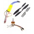 1pcs 40A ESC + 1pcs 1000KV BLDC Brushless Motor + 1pair 10inch 1045 Propeller For Aircraft Quadcopter Helicopter