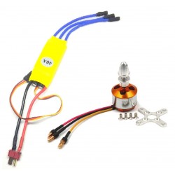 1pcs 1400KV BLDC Motor + 1pcs 40A ESC for Quadcopter Helicopter Airplane RC Car