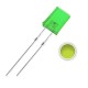 100pcs 2x5x7mm Rectangle LED Green Diffused Color Lens Light Emitting Diode Lamp Bulb 
