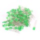 100pcs 2x5x7mm Rectangle LED Green Diffused Color Lens Light Emitting Diode Lamp Bulb 