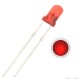 100 Pcs 3mm Round Diffused Red Color LED Light Bulb Lamp Light Emitting Diode DC 1.5V - 3V for DIY Projects
