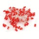 100 Pcs 3mm Round Diffused Red Color LED Light Bulb Lamp Light Emitting Diode DC 1.5V - 3V for DIY Projects