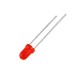 100 Pcs 3mm Round Diffused Red Color LED Light Bulb Lamp Light Emitting Diode DC 1.5V - 3V for DIY Projects