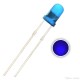 100 Pcs 3mm Round Diffused Blue Color LED Light Bulb Lamp Light Emitting Diode DC 1.5V - 3V for DIY Projects