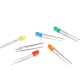 150Pcs (25pcs Each Color) 3mm 6 Color White Yellow Red Green Blue Orange Diffused Color Lens LED Light Bulb Lamp Light Emitting Diode Assorted DC 1.5V - 3V for DIY Projects