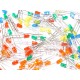 150Pcs (25pcs Each Color) 3mm 6 Color White Yellow Red Green Blue Orange Diffused Color Lens LED Light Bulb Lamp Light Emitting Diode Assorted DC 1.5V - 3V for DIY Projects