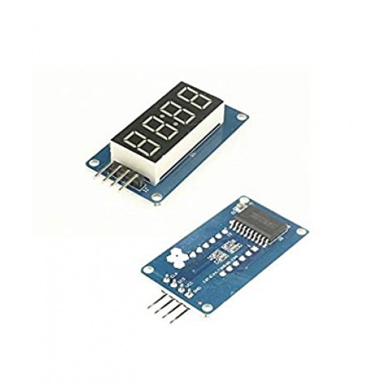 0.36" TM1637 4-digit 7-Segment Tube LED Blue Digital Display Module