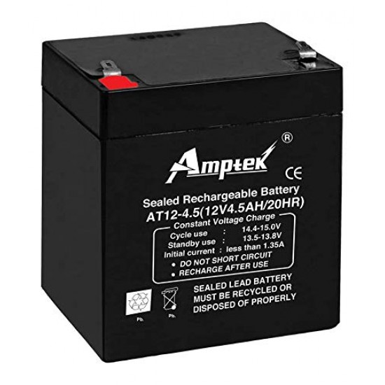 12V 4.5Ah 4500mah Rechargeable Sealed Lead Acid Battery for UPS Toys Solar Panel E-Vehicle DIY