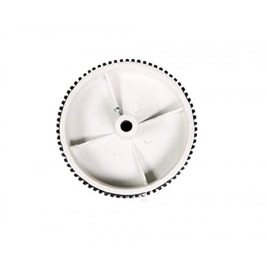 4pcs Plastic Robotic Wheel Durable Rubber White Tire Wheel 100mm x 40mm for Bo Dc Geared Motor