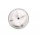4pcs Plastic Robotic Wheel Durable Rubber White Tire Wheel 100mm x 40mm for Bo Dc Geared Motor
