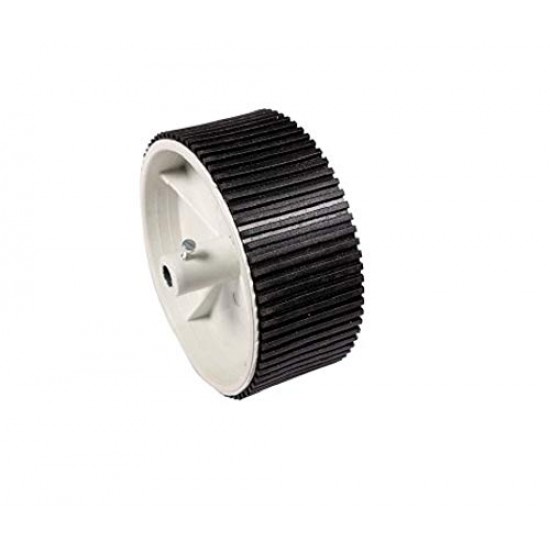 1pcs Plastic Robotic Wheel Durable Rubber White Tire Wheel 100mm x 40mm for Bo Dc Geared Motor