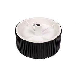 1pcs Plastic Robotic Wheel Durable Rubber White Tire Wheel 100mm x 40mm for Bo Dc Geared Motor