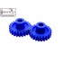 2pcs Plastic Spur gear 24 Teeth 27mm dia, 6.5mm Width, 6mm hole for DIY Projects