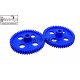 2pcs Plastic Spur gear 50 Teeth 55mm dia, 6.5mm Width, 6mm hole for DIY Projects