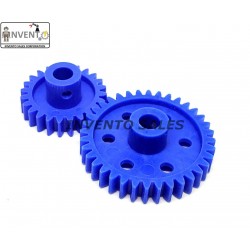 1pcs each Plastic Spur gear 24 Teeth + 36 Teeth 6.5mm Width, 6mm hole for DIY Projects