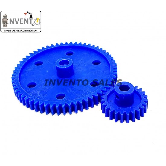 1pcs each Plastic Spur gear 24 Teeth + 60 Teeth 6.5mm Width, 6mm hole for DIY Projects
