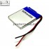 3.7V 650 mAh Li-ion battery 40x35x5mm For Quadcopter Helicopter Drones GPS PDA DVD iPod Tablet PC