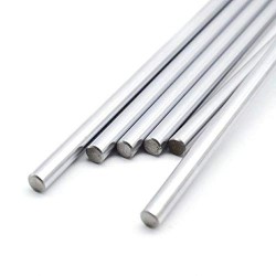 2pcs EN31 Rustproof Steel Smooth Rod 6mm OD 600mm (0.6 mtr) Long for CNC Robotics Machines DIY Projects