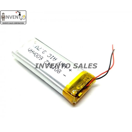 3.7V 600 mAh Lithium Li-ion battery 42x17x8mm For Quadcopter Helicopter Drones GPS PDA DVD iPod Tablet PC