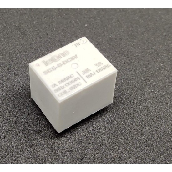 INVENTO 4pcs 6V DC Relay 5 Pin 6V 7A Current Sugar Cube PCB Mount Relay SPDT Relay for DIY Projects