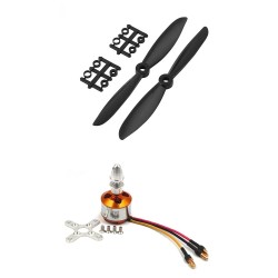 1Pcs 1000KV BLDC Brushless Motor + 6045 6x4.5 6 inch Propeller Quadcopter mini kit