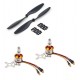 2Pcs 1000KV BLDC Brushless Motor + 9045 9x4.5 9 inch Propeller Quadcopter mini kit