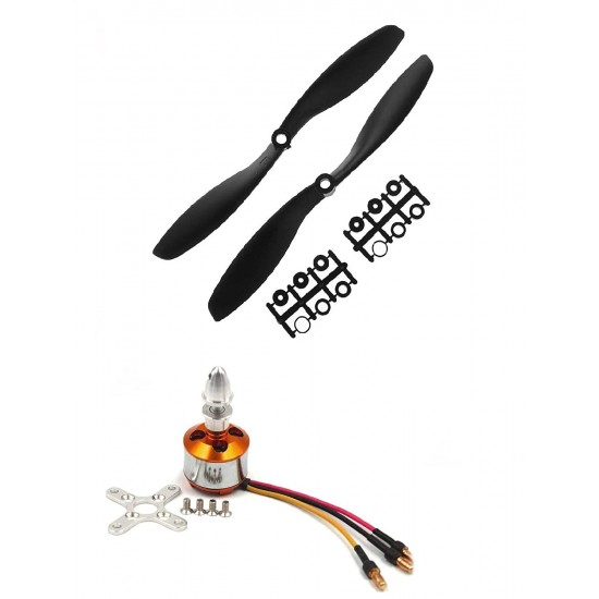 1Pcs 1400KV BLDC Brushless Motor + 8045 8x4.5 8 inch Propeller Quadcopter mini kit
