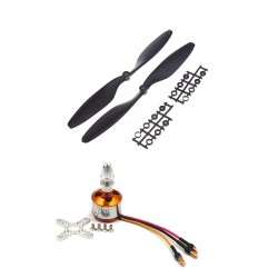 1Pcs 1400KV BLDC Brushless Motor + 1245 12x4.5 12 inch Propeller Quadcopter mini kit