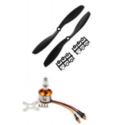 1Pcs 2200KV BLDC Brushless Motor + 8045 8x4.5 8 inch Propeller Quadcopter mini kit