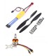 1Pcs 2200KV BLDC Brushless Motor + 30A ESC + 1245 12x4.5 12 inch Propeller Quadcopter mini kit