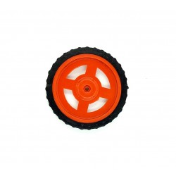 4Pcs Plastic Robotic Wheel Durable Rubber Tire Wheel 72mm x 8mm for Bo Dc Motor DC Geared Motor