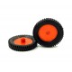 1pcs Plastic Robotic Wheel Durable Rubber Tire Wheel 75mm x 15mm for Bo Dc Motor DC Geared Motor